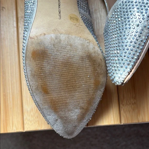 INC International Concepts Silver Crystal-Accented Stiletto Pumps - Picture 12 of 15